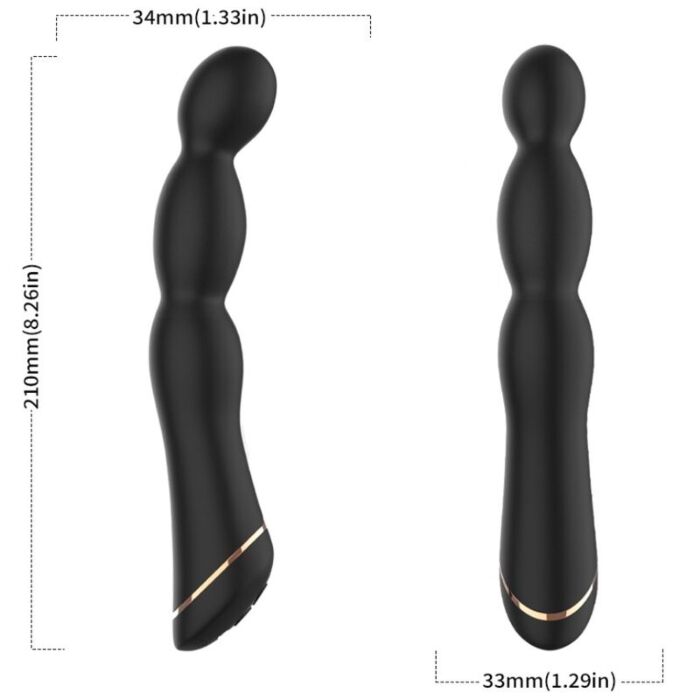 ARMONY - BAMBU VIBRATOR ADJUSTABLE BLACK ARMONY - BAMBU VIBRATOR ADJUSTABLE BLACK