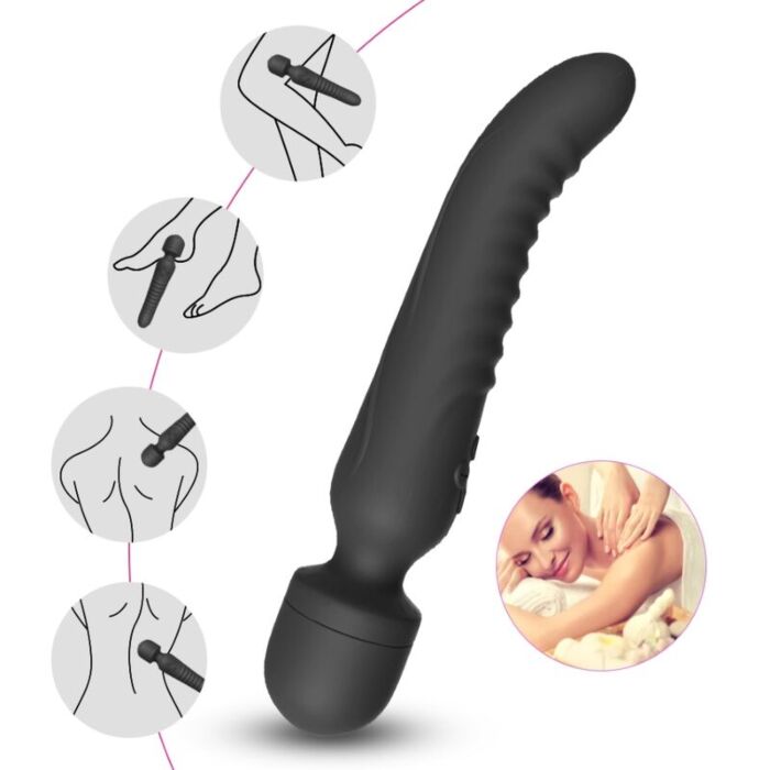 ARMONY - MISSION MASSAGER & VIBRATOR HEAT EFFECT BLACK ARMONY - MISSION MASSAGER & VIBRATOR HEAT EFFECT BLACK