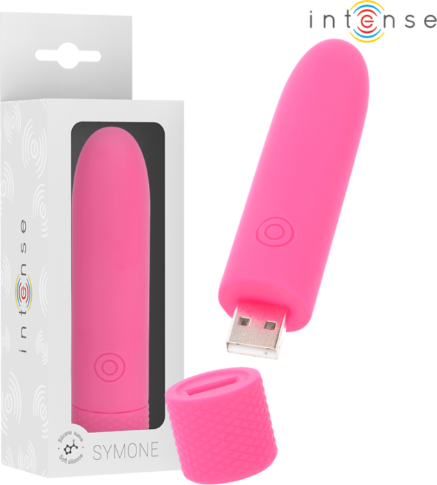 Bala Vibradora Intense Symone Rosa Compacta y Potente Bala Vibradora Intense Symone Rosa Compacta y Potente