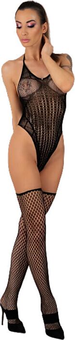Body y Medias Negros Livco Corsetti Flammen Body y Medias Negros Livco Corsetti Flammen