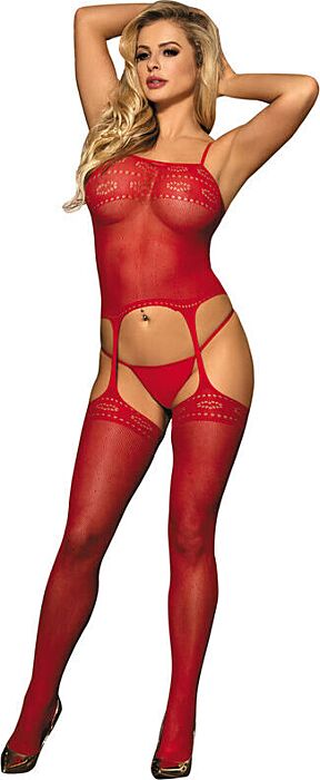 Bodystocking Rojo Sublime 951764 - Seducción Total Bodystocking Rojo Sublime 951764 - Seducción Total