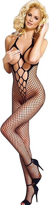 Bodystocking Sublime Rejilla Cuello Halter Abierto Bodystocking Sublime Rejilla Cuello Halter Abierto
