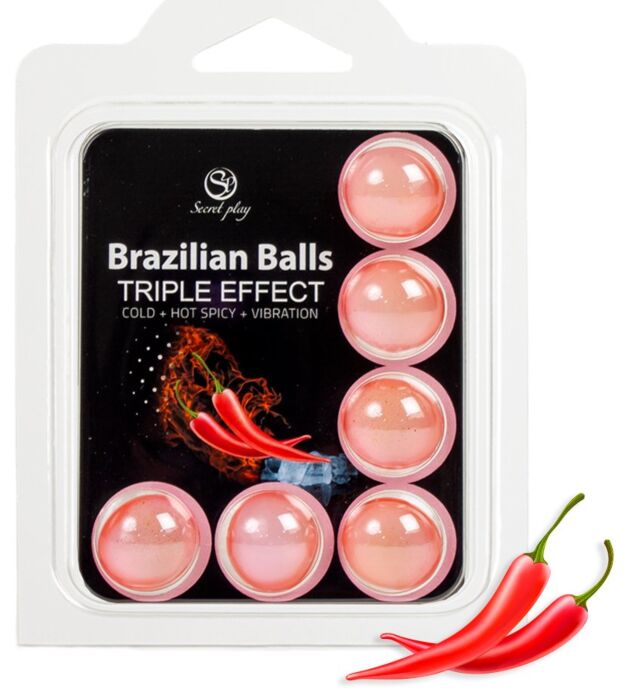 Balles Brésiliennes SECRETPLAY Triple Effet