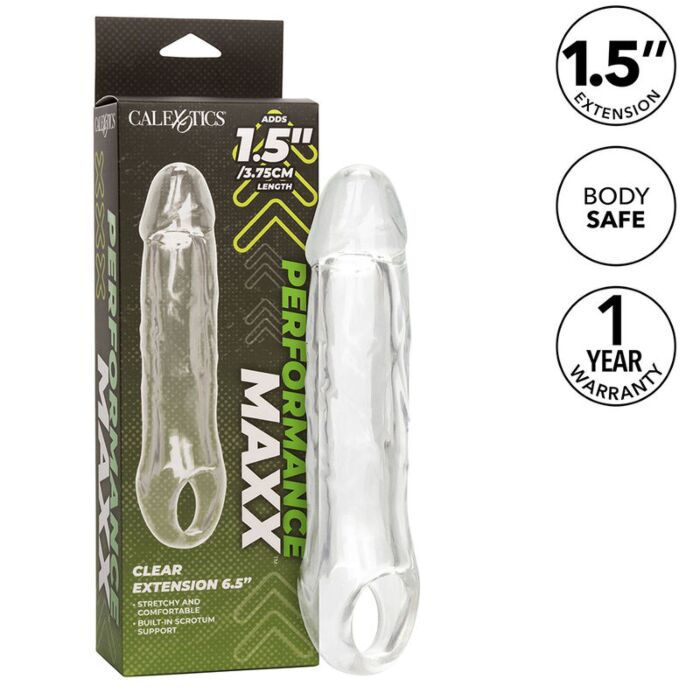 CALEXOTICS - PERFORMANCE MAXX CLEAR EXTENSION 6,5 TRANSPARENT CALEXOTICS - PERFORMANCE MAXX CLEAR EXTENSION 6,5 TRANSPARENT