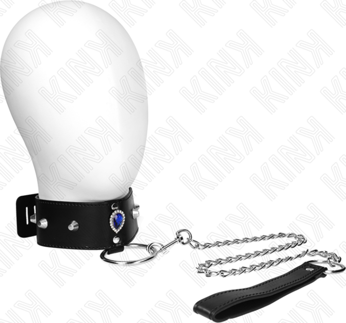 Collar con Correa KINK Azul Ajustable 65 cm