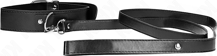 Collar con Correa KINK Fino Negro Ajustable 116 cm Collar con Correa KINK Fino Negro Ajustable 116 cm