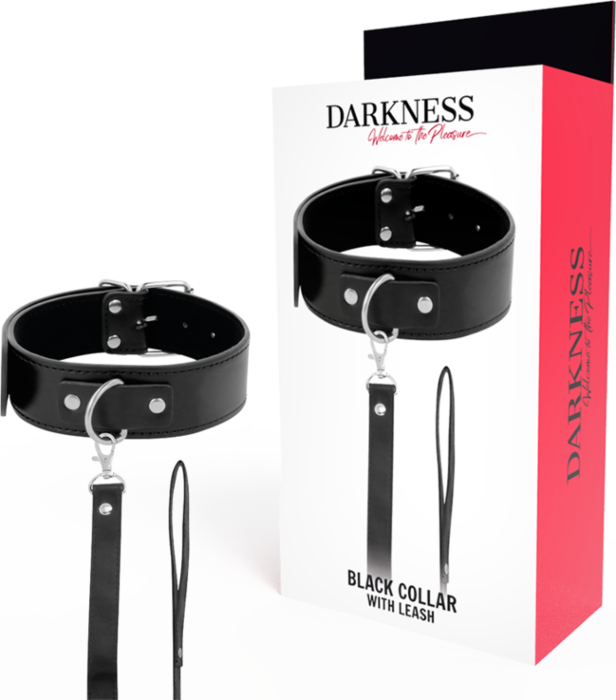 Collar de postura Darkness Bondage con correa ajustable Collar de postura Darkness Bondage con correa ajustable