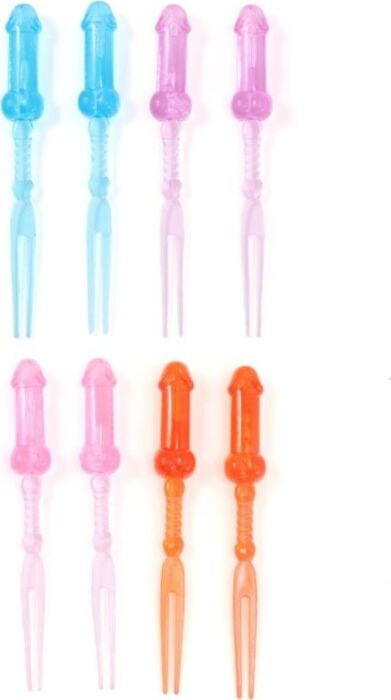 DIABLO PICANTE - PINCHOS DE PENE DE COLORES 8 UNIDADES DIABLO PICANTE - PINCHOS DE PENE DE COLORES 8 UNIDADES