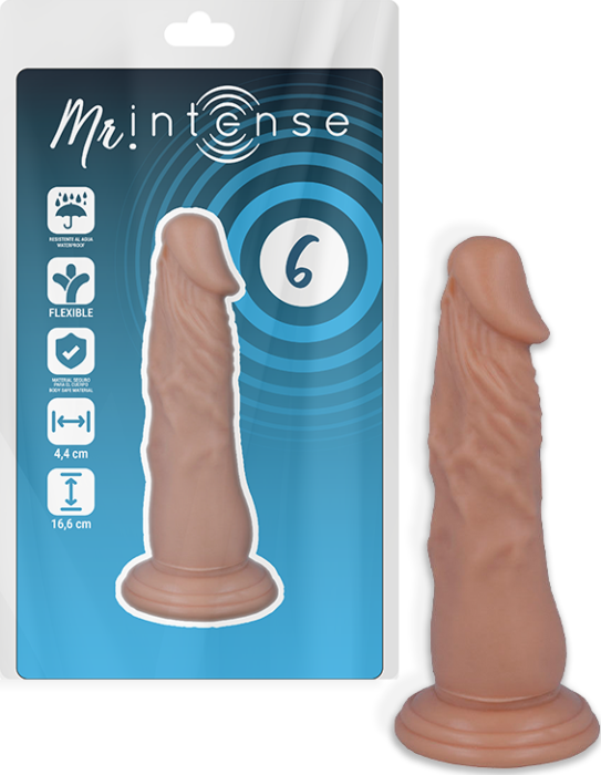 Dildo MR. INTENSE 16.6 cm realista y flexible Dildo MR. INTENSE 16.6 cm realista y flexible