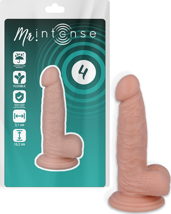 Dildo MR. INTENSE 4 Realista 16.2 cm con Ventosa Dildo MR. INTENSE 4 Realista 16.2 cm con Ventosa