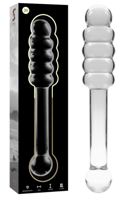 Dildo NEBULA SERIES BY IBIZA Modèle 20 en cristal borosilicate