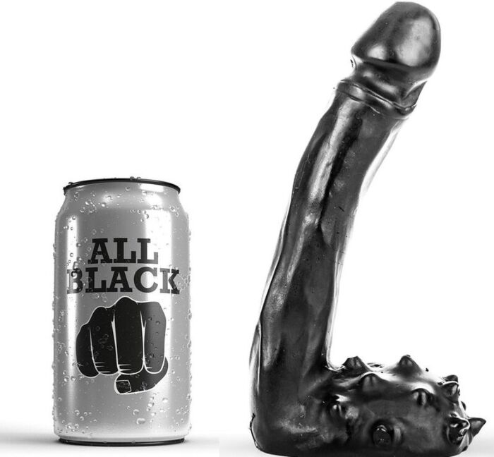 Dildo punto G ALL BLACK 19 cm realista Dildo punto G ALL BLACK 19 cm realista