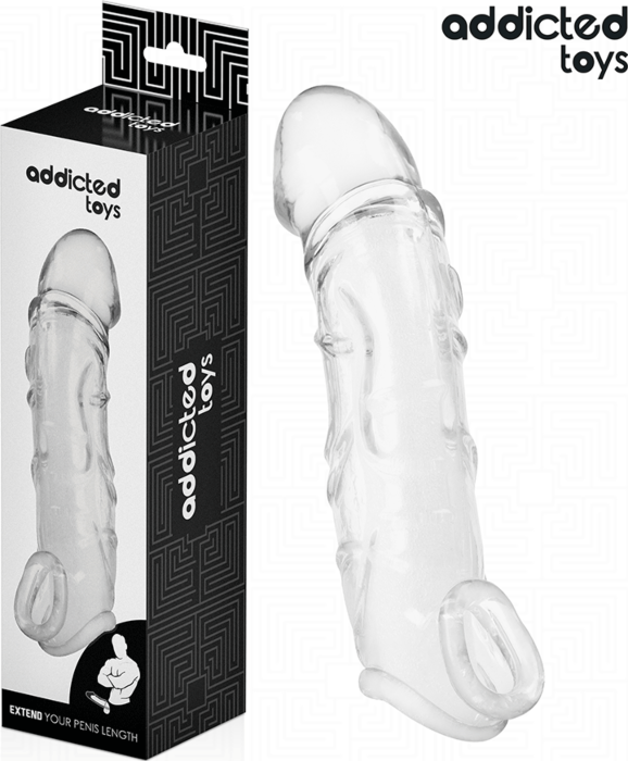 Extensor para el pene Addicted Toys Transparente 27 cm Extensor para el pene Addicted Toys Transparente 27 cm