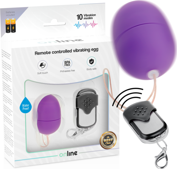 Œuf vibrant ONLINE avec télécommande et 10 modes de vibration