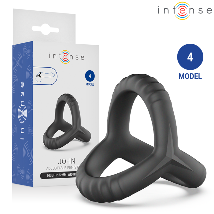 INTENSE - JOHN ADJUSTABLE TRIPLE PENIS RING MODEL 4 INTENSE - JOHN ADJUSTABLE TRIPLE PENIS RING MODEL 4
