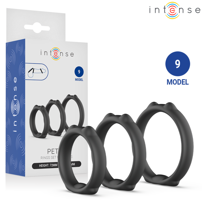 INTENSE - PETER SET OF 3 PENIS RINGS MODEL 9 INTENSE - PETER SET OF 3 PENIS RINGS MODEL 9