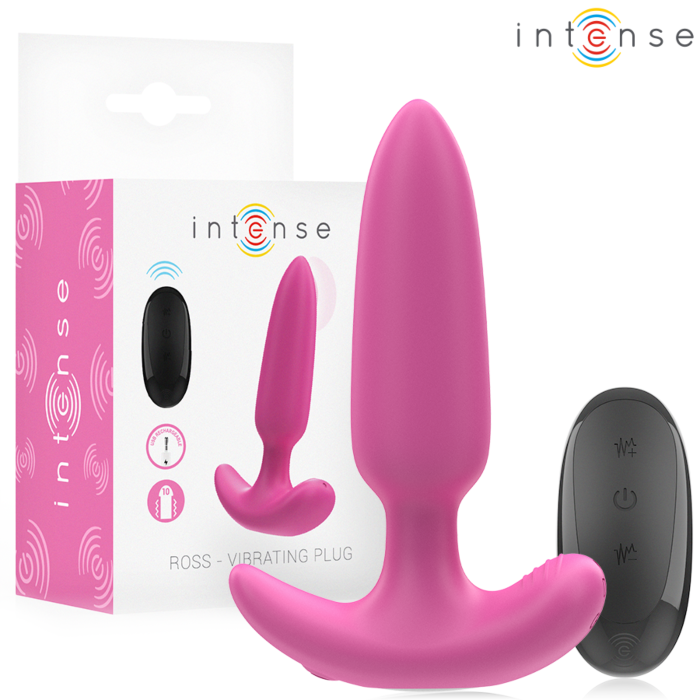 INTENSE - ROSS ANAL PLUG 10 VIBRATIONS PINK REMOTE CONTROL INTENSE - ROSS ANAL PLUG 10 VIBRATIONS PINK REMOTE CONTROL