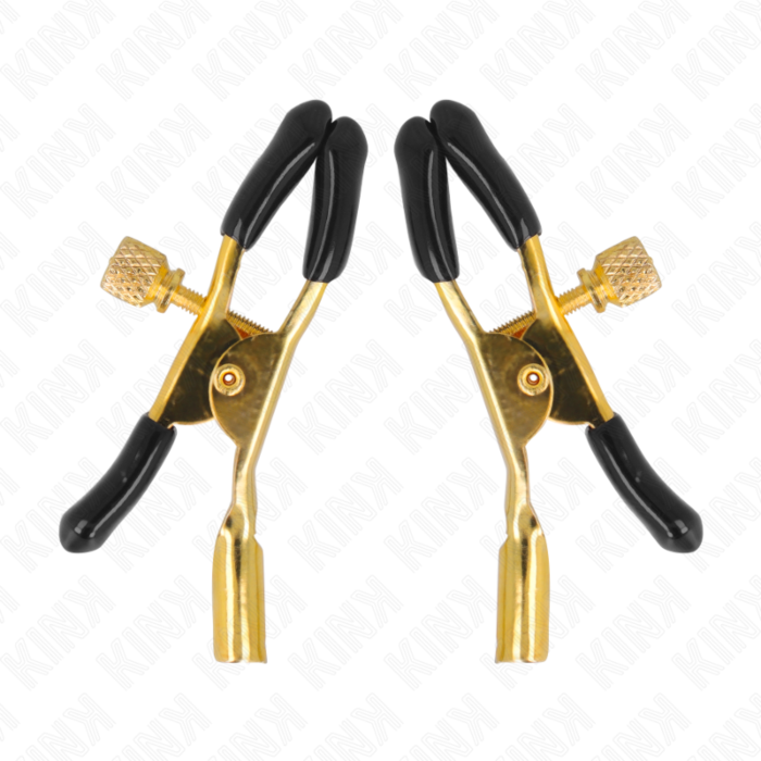 KINK - GOLD NIPPLE CLAMPS 6 CM KINK - GOLD NIPPLE CLAMPS 6 CM