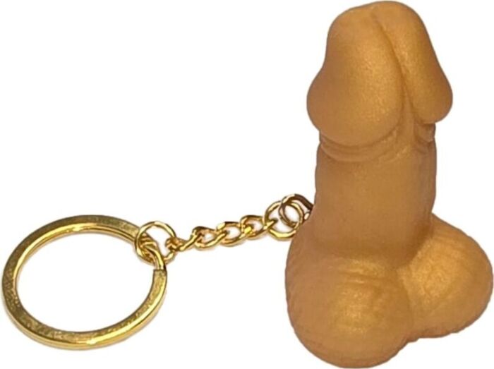 Llavero Diablo Picante Pene Dorado Divertido Llavero Diablo Picante Pene Dorado Divertido