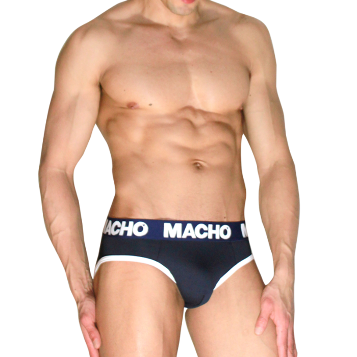 MACHO - MCH008 NAVY BLUE CLASSIC SLIP L MACHO - MCH008 NAVY BLUE CLASSIC SLIP L