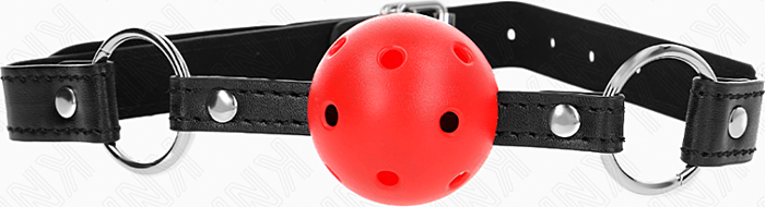 Mordaza de Bola KINK 4.5 cm Roja | Control y Silencio Mordaza de Bola KINK 4.5 cm Roja | Control y Silencio
