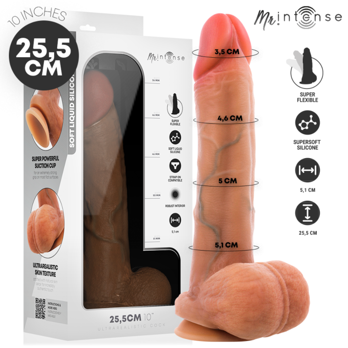 MR INTENSE - GARY XL ULTRA-REALISTIC SILICONE COCK WITH TESTICLES 25.5 CM -Ø- 5.1 CM MR INTENSE - GARY XL ULTRA-REALISTIC SILICONE COCK WITH TESTICLES 25.5 CM -Ø- 5.1 CM