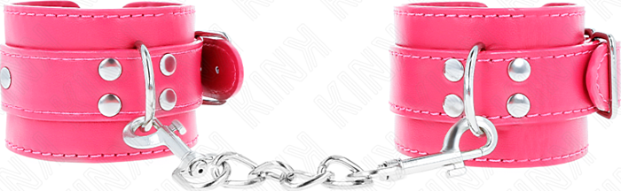 Muñequeras KINK Fucsia Ajustables para BDSM Muñequeras KINK Fucsia Ajustables para BDSM