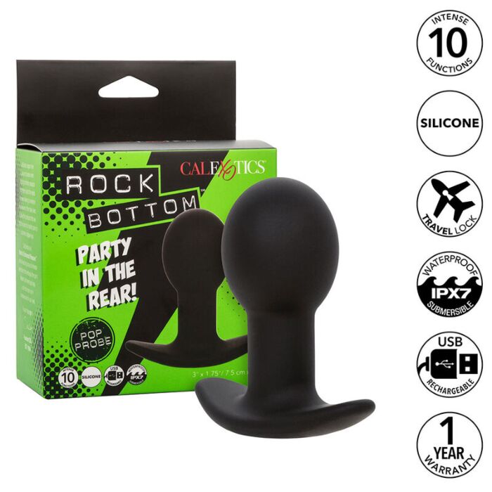 Plug Anal CALEXOTICS Rock Bottom avec 10 vibrations
