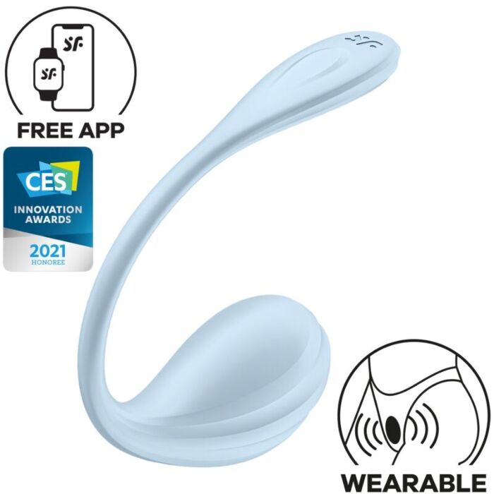 SATISFYER - SMOOTH PETAL ESTIMULADOR PUNTO G CELESTE APP GRA SATISFYER - SMOOTH PETAL ESTIMULADOR PUNTO G CELESTE APP GRA