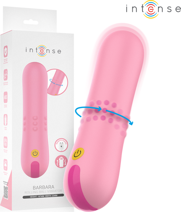 Vibrador Intense Barbara con Perlas Giratorias Vibrador Intense Barbara con Perlas Giratorias