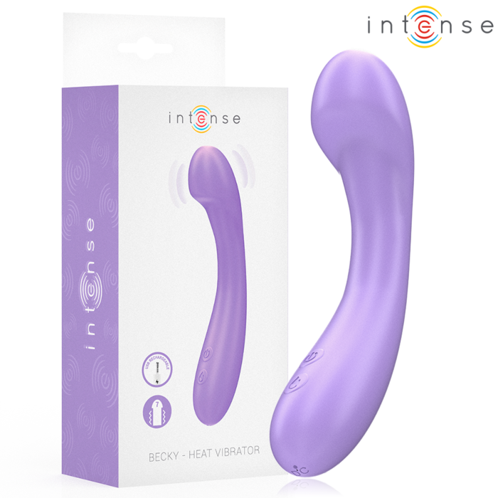 Vibrador Intense Becky 19 cm Calentable Morado Vibrador Intense Becky 19 cm Calentable Morado