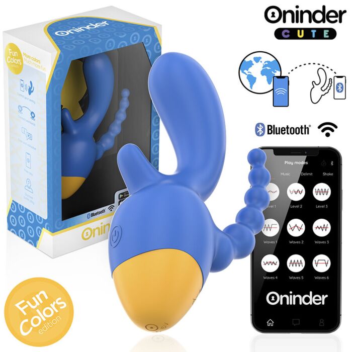Vibrador ONINDER CUTE Love 3 Some Triple Estimulación Vibrador ONINDER CUTE Love 3 Some Triple Estimulación