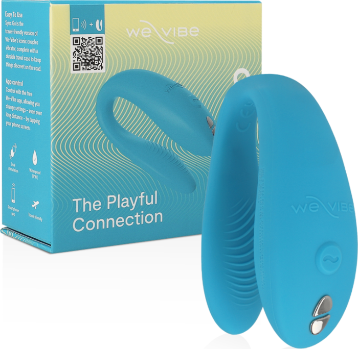 Vibromasseur We-Vibe Sync Go Turquoise - Élégance Sensuelle